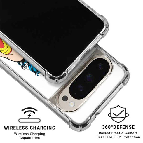 DC Comics Wonder Woman Pixel 9/9 Pro Clear Case